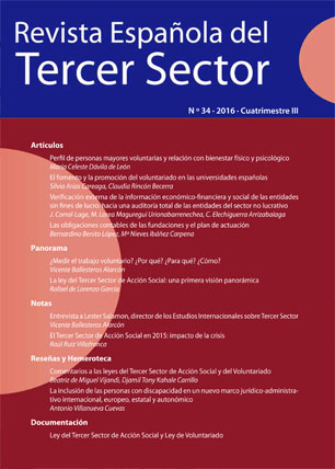 REVISTA ESPAÑOLA DEL TERCER SECTOR. Nº 34-2016 III CUATRIMESTRE